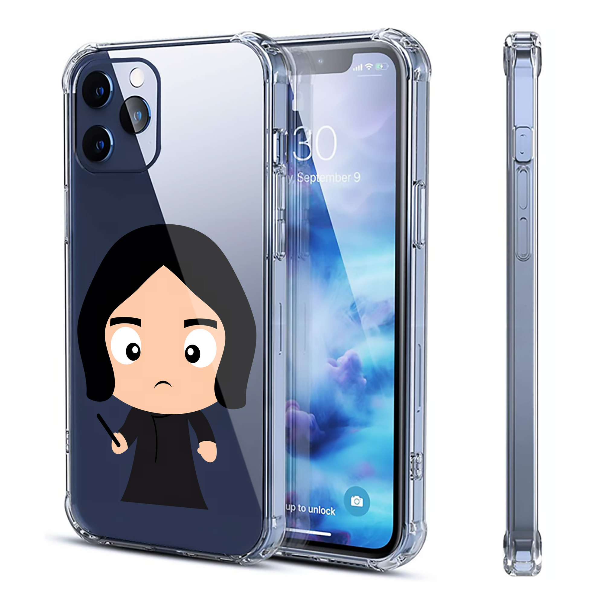 （画像用） Harry Potter ハリー・ポッターシリーズ 【iPhone 12シリーズ対応】透明スマホケース（クリアソフトケース）